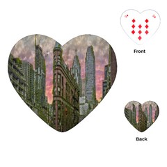 Flat Iron Building Toronto Ontario Playing Cards (heart)  by Nexatart