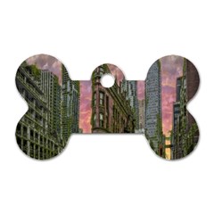 Flat Iron Building Toronto Ontario Dog Tag Bone (one Side) by Nexatart