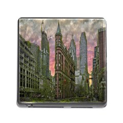 Flat Iron Building Toronto Ontario Memory Card Reader (square) by Nexatart