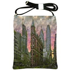 Flat Iron Building Toronto Ontario Shoulder Sling Bags by Nexatart