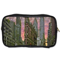 Flat Iron Building Toronto Ontario Toiletries Bags by Nexatart