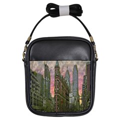 Flat Iron Building Toronto Ontario Girls Sling Bags by Nexatart