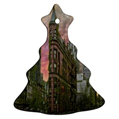 Flat Iron Building Toronto Ontario Christmas Tree Ornament (two Sides) by Nexatart