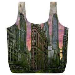 Flat Iron Building Toronto Ontario Full Print Recycle Bags (l)  by Nexatart