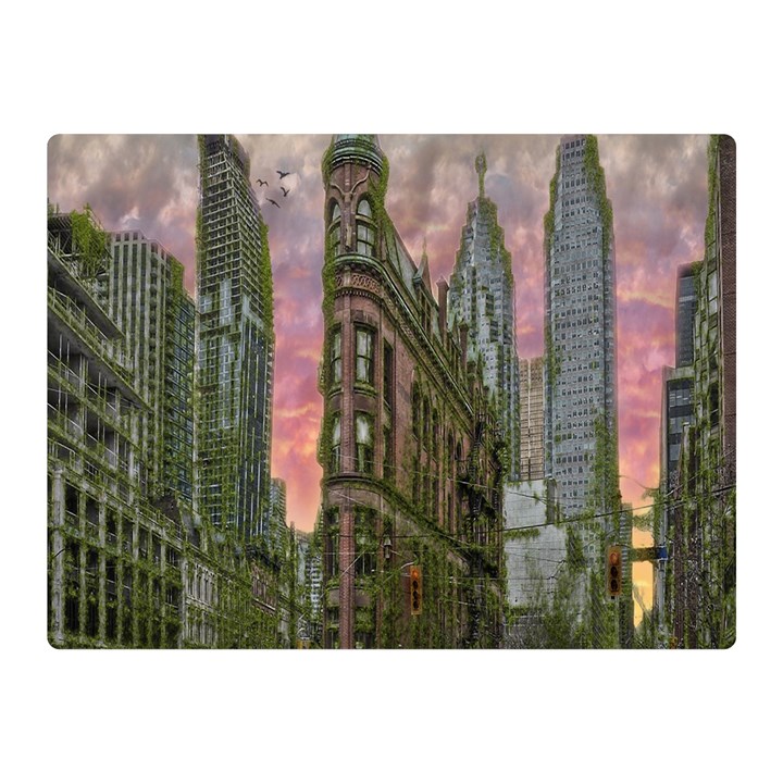 Flat Iron Building Toronto Ontario Double Sided Flano Blanket (Mini) 