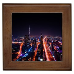 Dubai Cityscape Emirates Travel Framed Tiles by Nexatart