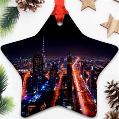 Dubai Cityscape Emirates Travel Ornament (star) by Nexatart