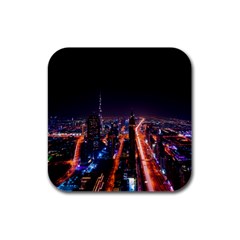 Dubai Cityscape Emirates Travel Rubber Square Coaster (4 Pack)  by Nexatart