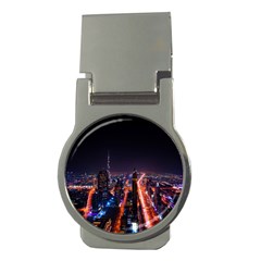 Dubai Cityscape Emirates Travel Money Clips (round)  by Nexatart