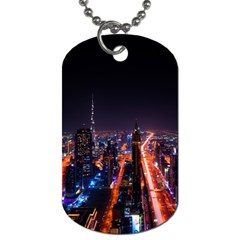 Dubai Cityscape Emirates Travel Dog Tag (one Side) by Nexatart