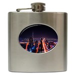 Dubai Cityscape Emirates Travel Hip Flask (6 oz) Front