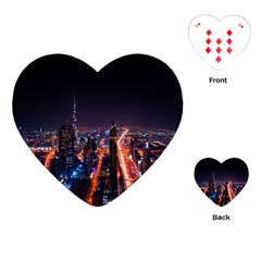 Dubai Cityscape Emirates Travel Playing Cards (heart)  by Nexatart