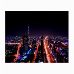 Dubai Cityscape Emirates Travel Small Glasses Cloth (2-side) by Nexatart