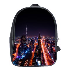 Dubai Cityscape Emirates Travel School Bag (large) by Nexatart