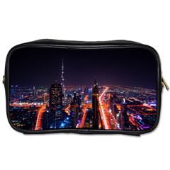 Dubai Cityscape Emirates Travel Toiletries Bags by Nexatart