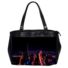 Dubai Cityscape Emirates Travel Office Handbags by Nexatart