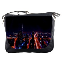 Dubai Cityscape Emirates Travel Messenger Bags by Nexatart