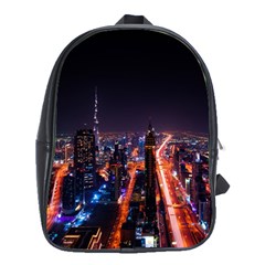 Dubai Cityscape Emirates Travel School Bag (xl) by Nexatart