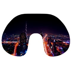 Dubai Cityscape Emirates Travel Travel Neck Pillows by Nexatart