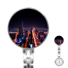 Dubai Cityscape Emirates Travel Stainless Steel Nurses Watch by Nexatart