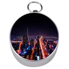 Dubai Cityscape Emirates Travel Silver Compasses by Nexatart