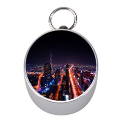 Dubai Cityscape Emirates Travel Mini Silver Compasses by Nexatart