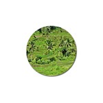 Greenery Paddy Fields Rice Crops Golf Ball Marker Front