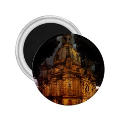 Dresden Frauenkirche Church Saxony 2 25  Magnets by Nexatart