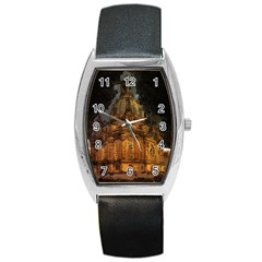 Dresden Frauenkirche Church Saxony Barrel Style Metal Watch by Nexatart