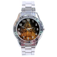 Dresden Frauenkirche Church Saxony Stainless Steel Analogue Watch by Nexatart