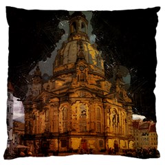 Dresden Frauenkirche Church Saxony Large Cushion Case (one Side) by Nexatart