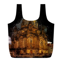 Dresden Frauenkirche Church Saxony Full Print Recycle Bags (l)  by Nexatart