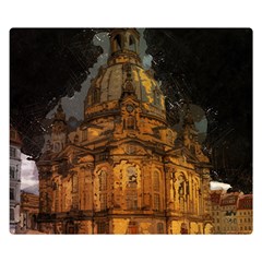 Dresden Frauenkirche Church Saxony Double Sided Flano Blanket (small)  by Nexatart