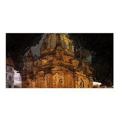 Dresden Frauenkirche Church Saxony Satin Shawl by Nexatart