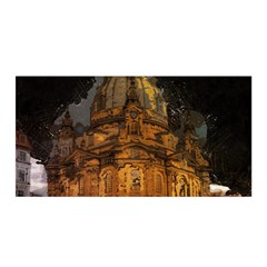 Dresden Frauenkirche Church Saxony Satin Wrap by Nexatart