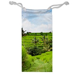 Bali Rice Terraces Landscape Rice Jewelry Bag by Nexatart