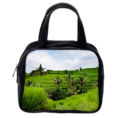 Bali Rice Terraces Landscape Rice Classic Handbags (one Side) by Nexatart