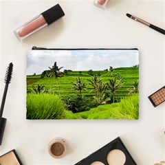 Bali Rice Terraces Landscape Rice Cosmetic Bag (medium)  by Nexatart