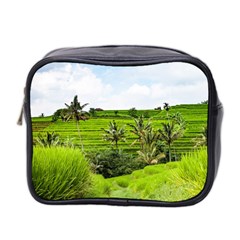 Bali Rice Terraces Landscape Rice Mini Toiletries Bag 2-side by Nexatart