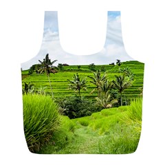 Bali Rice Terraces Landscape Rice Full Print Recycle Bags (l)  by Nexatart