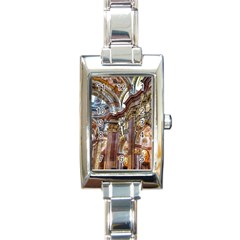 Baroque Church Collegiate Church Rectangle Italian Charm Watch by Nexatart