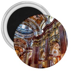 Baroque Church Collegiate Church 3  Magnets by Nexatart