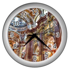 Baroque Church Collegiate Church Wall Clocks (silver)  by Nexatart