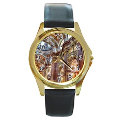 Baroque Church Collegiate Church Round Gold Metal Watch by Nexatart