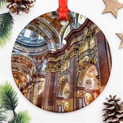 Baroque Church Collegiate Church Round Ornament (two Sides) by Nexatart