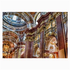 Baroque Church Collegiate Church Large Glasses Cloth (2-side) by Nexatart