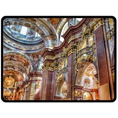 Baroque Church Collegiate Church Fleece Blanket (large)  by Nexatart