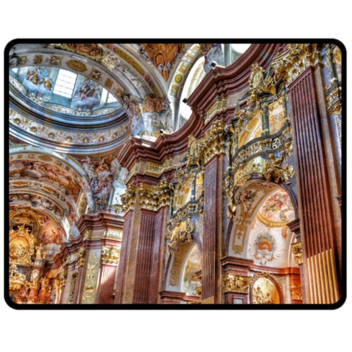 Baroque Church Collegiate Church Fleece Blanket (Medium) 