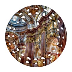 Baroque Church Collegiate Church Round Filigree Ornament (two Sides) by Nexatart