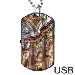 Baroque Church Collegiate Church Dog Tag Usb Flash (one Side) by Nexatart